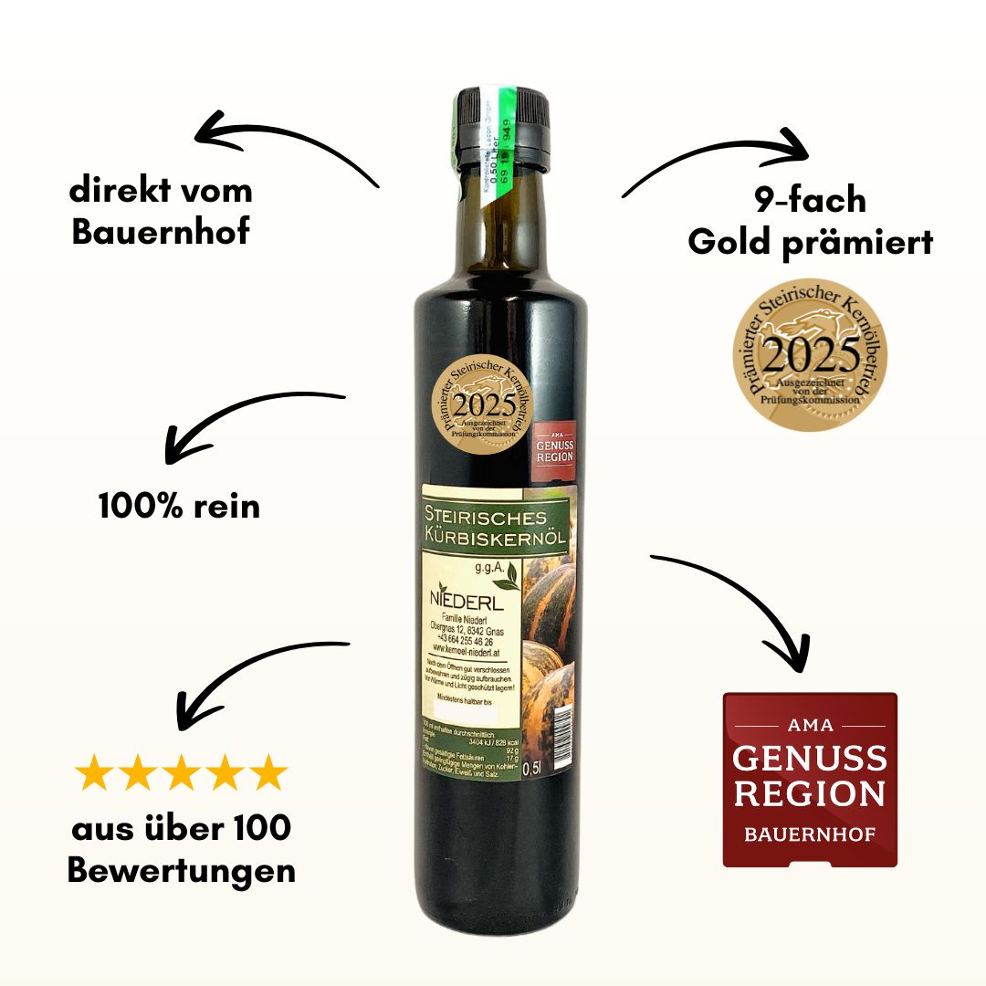 Steirisches Kürbiskernöl 500 ml
