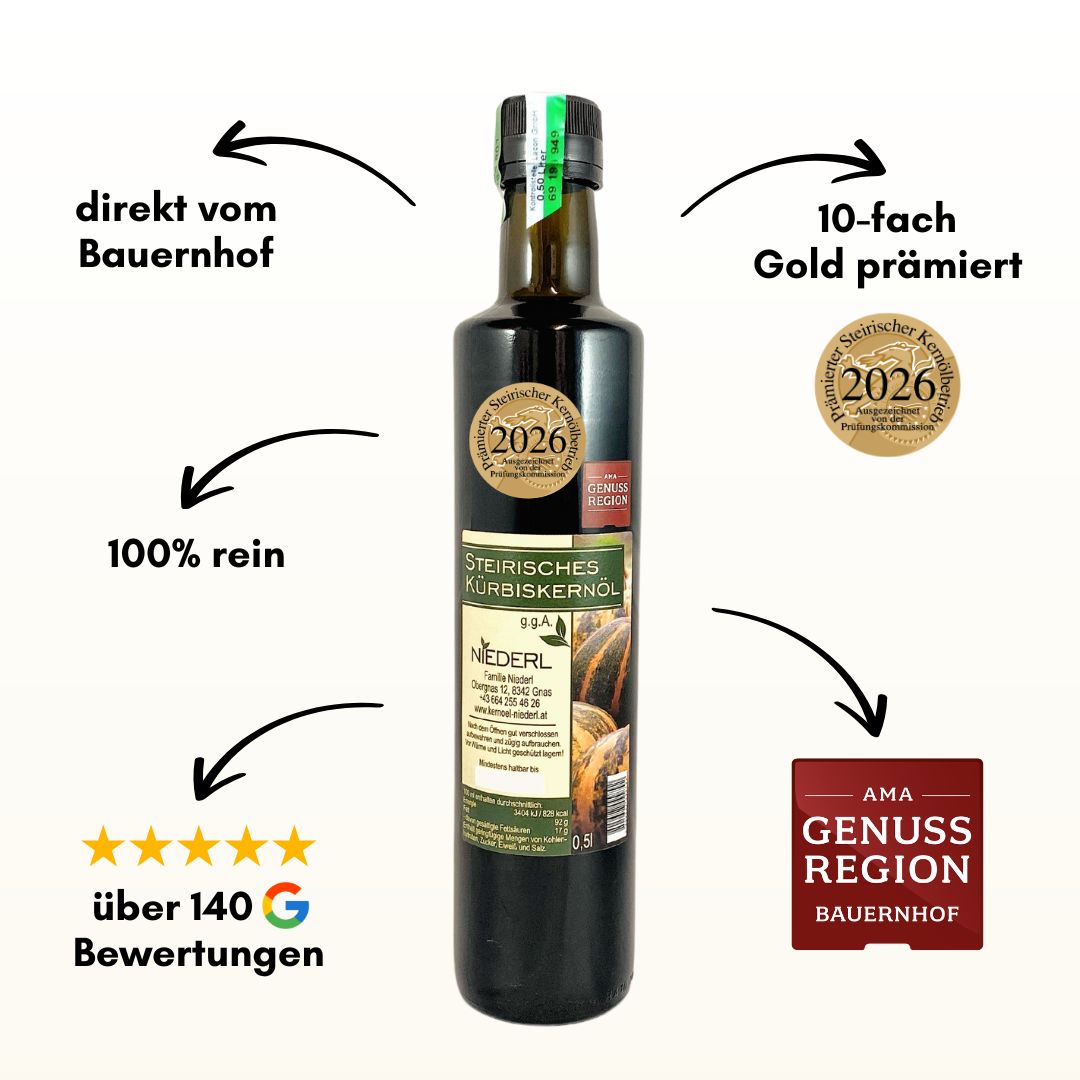 Styrian Pumpkin Seed Oil 500 ml