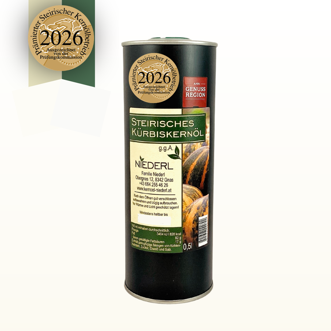Steirisches Kürbiskernöl Dose 500 ml